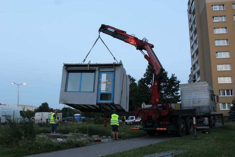 Transport HDS pawilonów